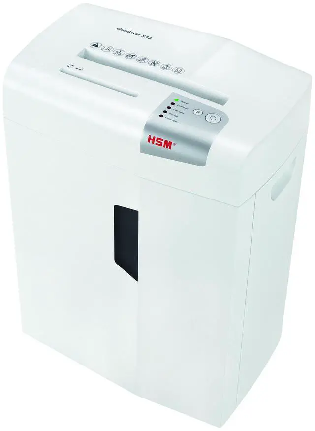 Main image of shredstar X12 Cross-Cut; Shreds Up to 12 Sheets; 6.1-Gallon Capacity Shredder, White | 1059