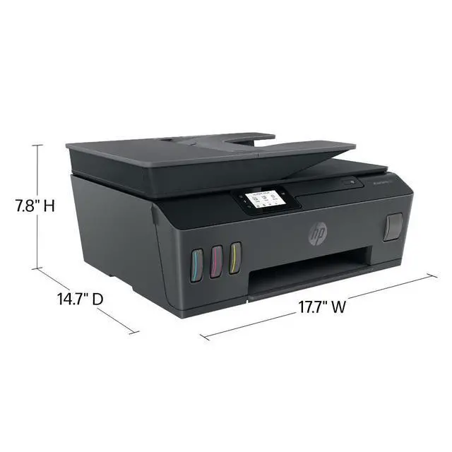 Alt view image 5 of 7 - Smart Tank Plus 570 Wireless All-in-One Ink Tank Printer with up to 2 Years of Ink Included (5HX14A)