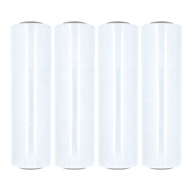 Alt view image 2 of 7 - PSBM Cast Hand Plastic Stretch Wrap/Shrink Film 18" x 2000 Ft 60 GA 8 Rolls | Heavy Duty up to 800% Ultimate Stretch Clear Plastic Wrap Industrial Strength Shrink Film for Moving, Packing & Shipping