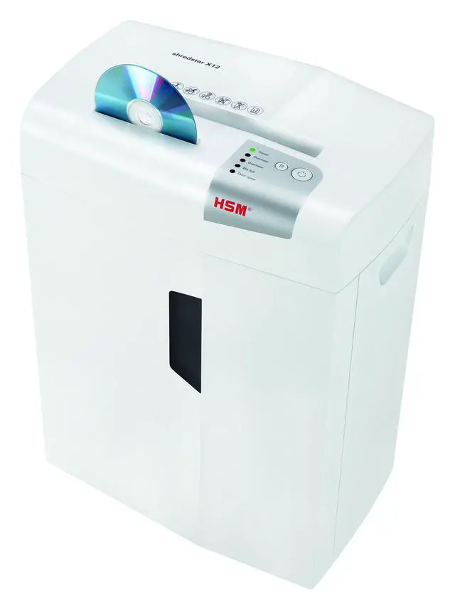 Alt view image 4 of 7 - shredstar X12 Cross-Cut; Shreds Up to 12 Sheets; 6.1-Gallon Capacity Shredder, White | 1059