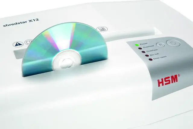 Alt view image 7 of 7 - shredstar X12 Cross-Cut; Shreds Up to 12 Sheets; 6.1-Gallon Capacity Shredder, White | 1059