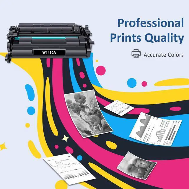 Alt view image 5 of 7 - 148A Toner Cartridges Black 2-Pack with Chip Compatible for HP 148A W1480A | Compatible for HP148A 148X W1480X Work for LaserJet Pro 4001dw 4001dn 4001n MFP 4101fdw 4101fdn Printer Ink