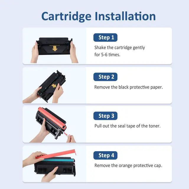 Alt view image 4 of 7 - 148A Toner Cartridges Black 2-Pack with Chip Compatible for HP 148A W1480A | Compatible for HP148A 148X W1480X Work for LaserJet Pro 4001dw 4001dn 4001n MFP 4101fdw 4101fdn Printer Ink