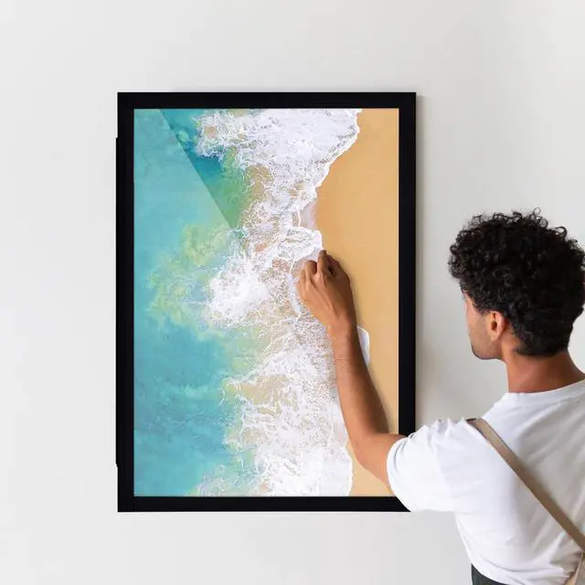 Alt view image 5 of 7 - Black Hidden Board, Enclosed Whiteboard with Wooden Frame, 20x30in Poster Frame and Functional Whiteboard for Office, Home(Poster Not Included)