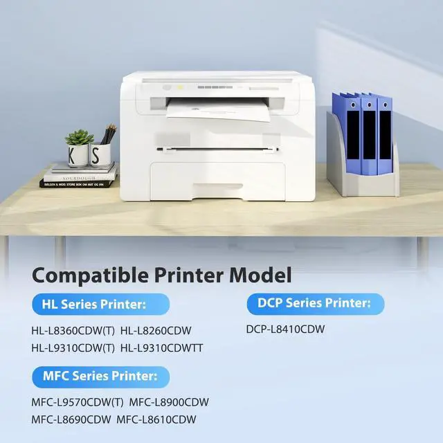 Alt view image 2 of 7 - TN431 4-Color Toner Cartridge Set Replacement for Brother TN-431 TN 431 | Work with HL-L8260CDW HL-L8360CDW MFC-L8900CDW MFC-L8610CDW MFC-L9570CDW High Yield Color Toner Set (4 Pack, BK/C/M/Y)