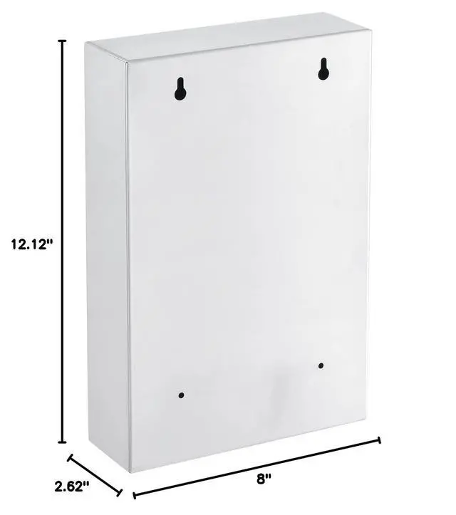 Alt view image 2 of 7 - Stainless Steel Compact Medical Security Cabinet with Double Key Locks