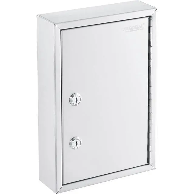Alt view image 3 of 7 - Stainless Steel Compact Medical Security Cabinet with Double Key Locks