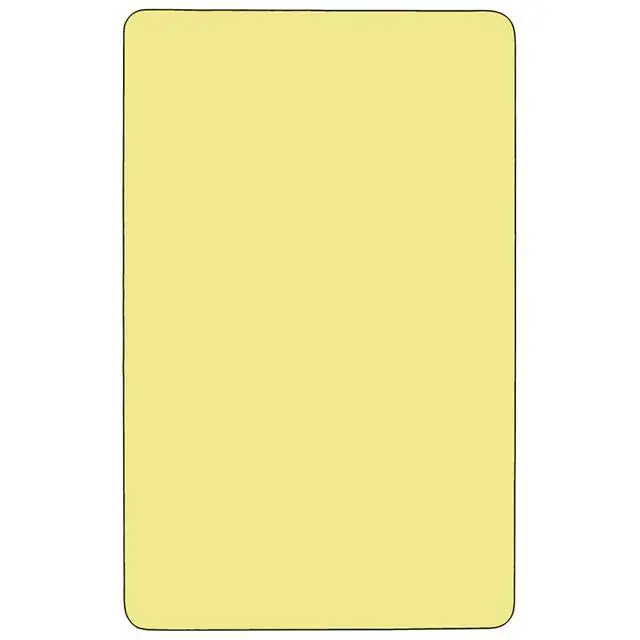 Alt view image 2 of 2 - Adjustable Kids Activity Table for Home Use, Height-Adjustable Classroom Table for Kids, 24" W x 48" D x 21.125-30.125" H, Yellow