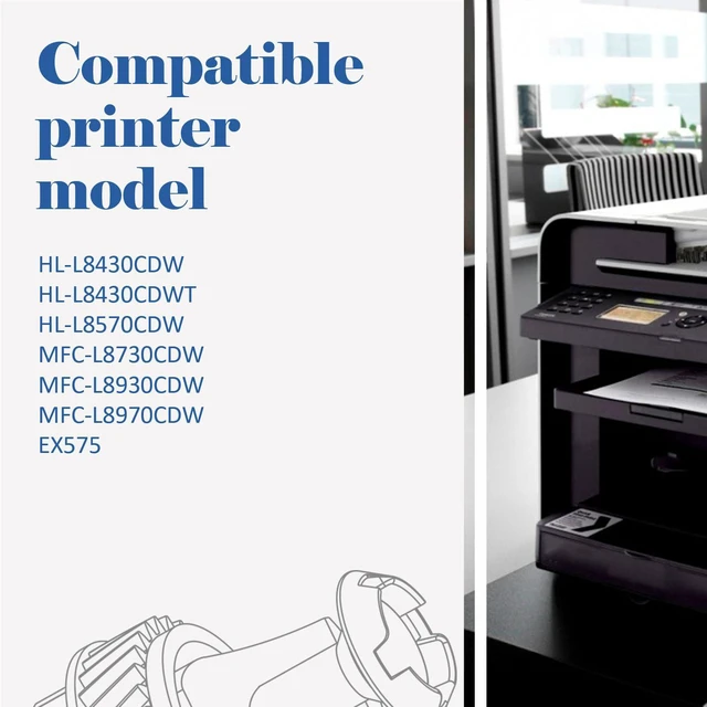 Alt view image 2 of 7 - TN635XL TN635 Toner Cartridge Set MFC-L8930CDW HL-L8430CDW MFC-L8730CDW | Compatible for Brother TN 635XL TN-635XL TN-635 for HL-L8570CDW MFC-L8970CDW HL-L8430CDWT MFC-EX575 Ink Printer 4 Pack