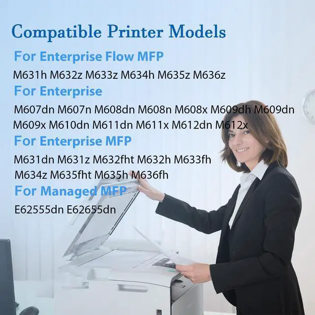 Alt view image 2 of 6 - L0H24A Fuser Maintenance Kit L0H24A-67903 L0H24-67901 Printer Maintenance Kit Replacement for HP M607 M608 M609 M610 M611 M612 M631 M632 M633 M634 M635 M636 E62555dn RM2-1256 Fuser Unit (110V)