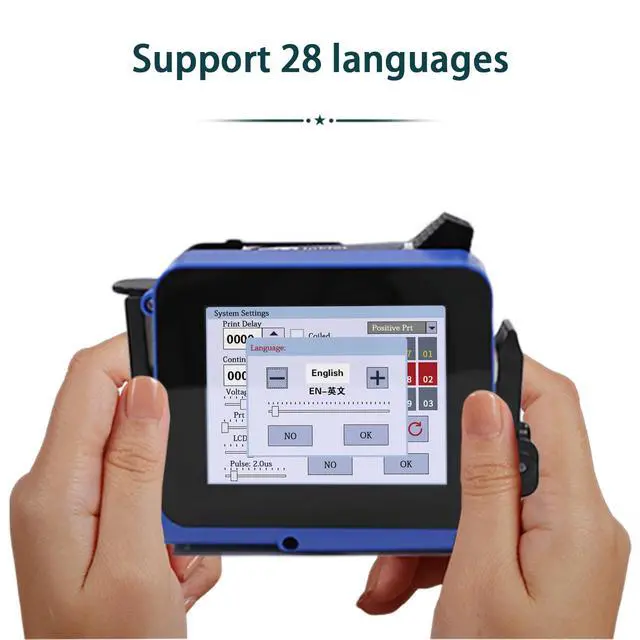 Alt view image 7 of 7 - Mini Handheld Inkjet Printer PC11 for Flat and Curved Surface, with Touch Screen and Quick-Drying Ink Cartridge, Portable Pocket Marking Device for Label/Date/Barcode/Logo/Qrcode/Batch Number