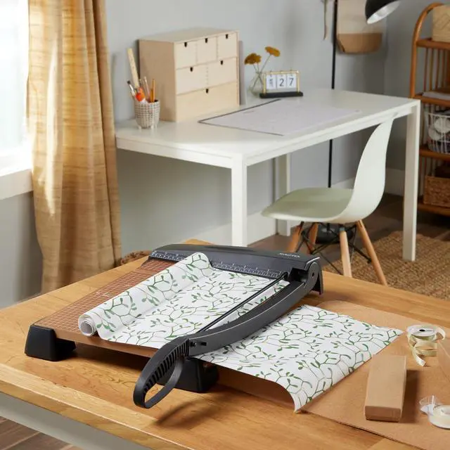 Alt view image 5 of 6 - Heavy Duty Wood Base Paper Trimmer, 18 Inch Cut