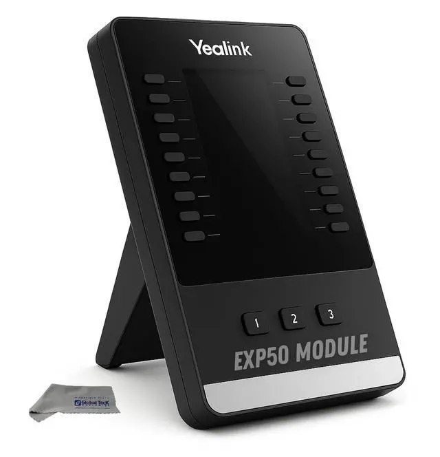 Main image of Yealink EXP50 Expansion Module - Compatible for Yealink VoIP Phones T5 Series: T54W, T53W, MP56, MP58, T58V, T58A, T56A, T54S, T52S, T57W, T53, T58W, VP59, Customizable Wallpaper, Global Teck Cloth