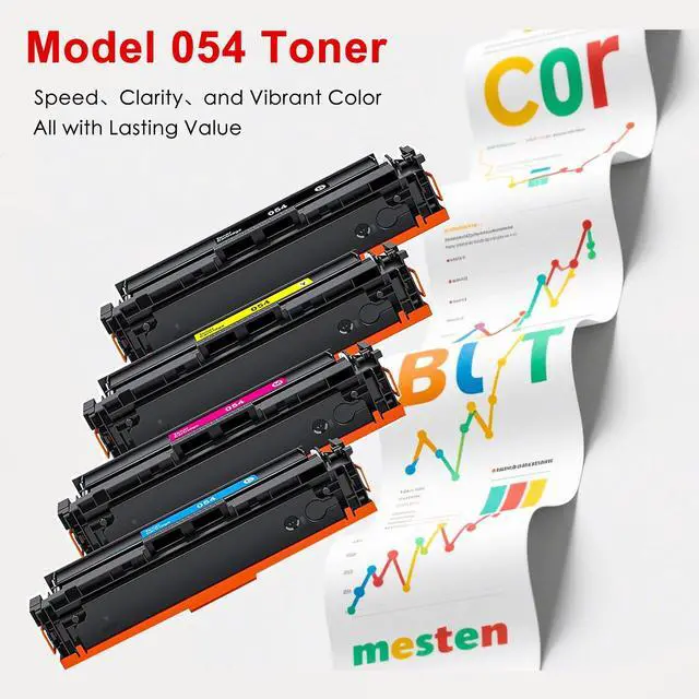Alt view image 4 of 7 - 054 CRG054 Toner Cartridge set Replacement for Canon 054 oner Cartridge | 054 toner cartridge