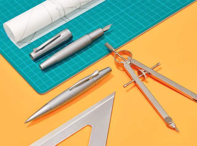 Alt view image 2 of 5 - e-motion Fountain Pen, Pure Silver - Extra Fine