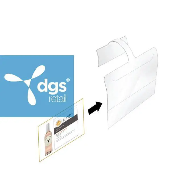 Alt view image 4 of 7 - Shelf Talker Sign Holder, Channel Wobbler, 3-1/2 by 5-1/2 Inch Signs, 100 Pack