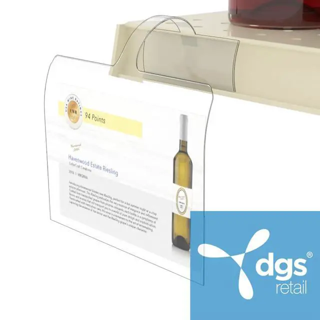 Alt view image 3 of 7 - Shelf Talker Sign Holder, Channel Wobbler, 3-1/2 by 5-1/2 Inch Signs, 100 Pack
