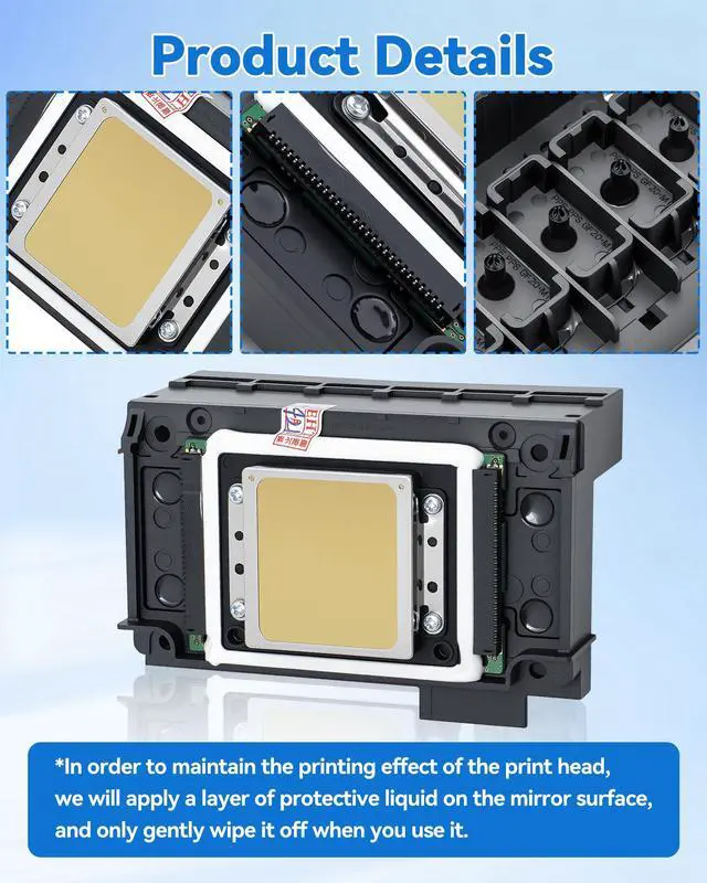 Alt view image 7 of 7 - New XP600 Printhead, Print Head Replacement for XP600 XP601 XP510 UV & DTF Printer, 6 Color Printhead High-Precision Inkjet, Quick Install, Restore Optimal Printing Performance Full Inspection