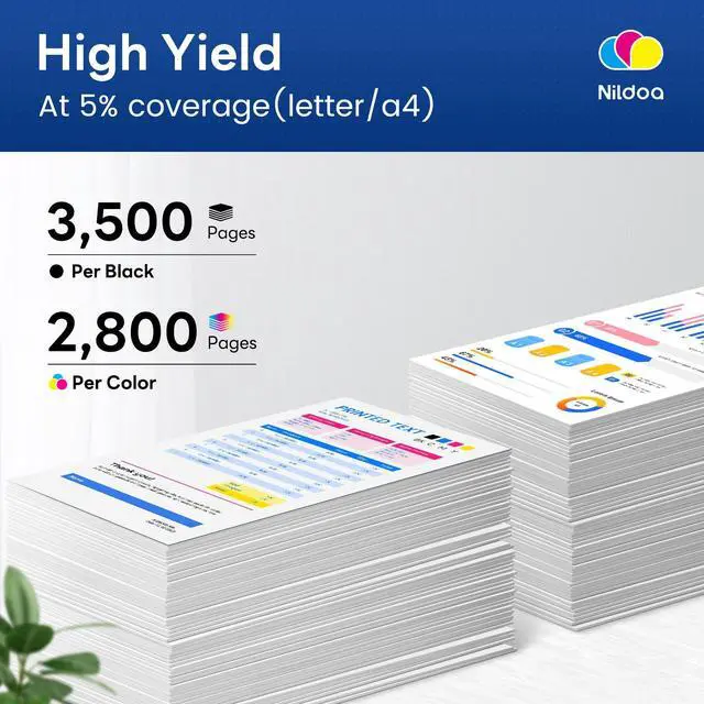 Alt view image 3 of 6 - 202X Toner Cartridges 4 Pack High Yield Replacement for HP 202X CF500X CF501X CF502X CF503X Color Pro M254dw; MFP M281cdw M281fdw Printer Ink(Black Cyan Magenta Yellow)