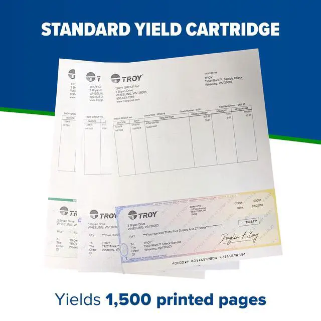 Alt view image 3 of 5 - 3001 MICR Toner Secure Standard Yield Cartridge, Check Printing, Coordinating HP Part Number: W1380A, Yields 1500 Pages