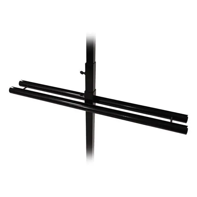Alt view image 6 of 7 - Adjustable Black Metal Banner Stand - Black - Accommodates 2 x 6' banners