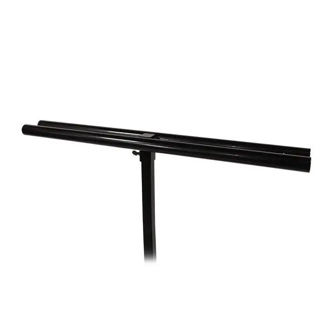 Alt view image 7 of 7 - Adjustable Black Metal Banner Stand - Black - Accommodates 2 x 6' banners
