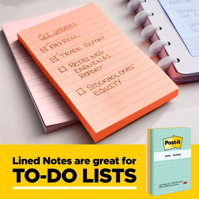 Alt view image 4 of 7 - Mini Notes, 1 3/8 x 1 7/8 in, Poptimistic Collection, 18-Pack | Sticky Notes Power Pink, Aqua Blue, Vital Orange, Neon Green, Guava Pink, 432 pads