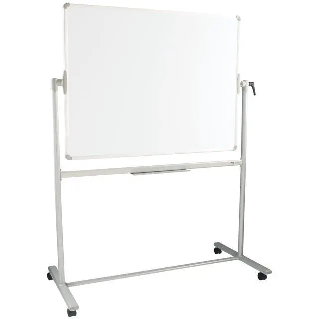 Alt view image 6 of 6 - Magnetic Dry-Erase Board, 48" x 36" (4' x 3') Nano-Clean Easel Whiteboard, Double-Sided, Silver Frame (Q284836A01-R)