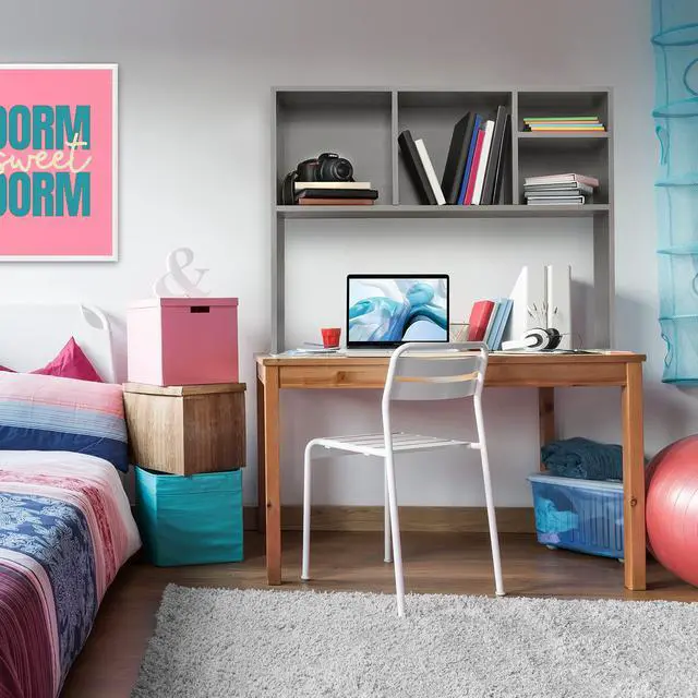 Alt view image 6 of 6 - Sturdy and Elegant Wood Dorm Desk Bookshelf Organizer, Office Desk Bookshelf Holder, Desktop Bookshelf Storage, Desk Book Organizer, Collage Dorm Desk Bookshelf (Grey)