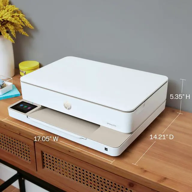 Alt view image 6 of 7 - Envy 6155 Wireless All-in-One Color Inkjet Printer, Print, Scan, Copy, Duplex Printing Best-for-Home, 3 Month Trial of Instant Ink Included, AI-Capable (C2WR7A) Portobello