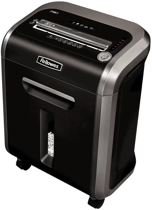 Main image of Powershred 79Ci 16-Sheet 100% Jam-Proof Heavy Duty Crosscut Paper Shredder Machine for Office and Home, Black/Dark Silver 3227919