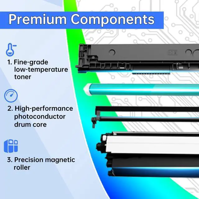 Alt view image 6 of 7 - C3210 MC3224 Toner Cartridges CMYK 4-Color Compatible with Lexmark C3224 | C3210C0 C3210K0 C3210M0 C3210Y0 Toner Cartridges for C3326 C3426 MC3224 MC3326 MC3426 Printer Toner (With Chip)