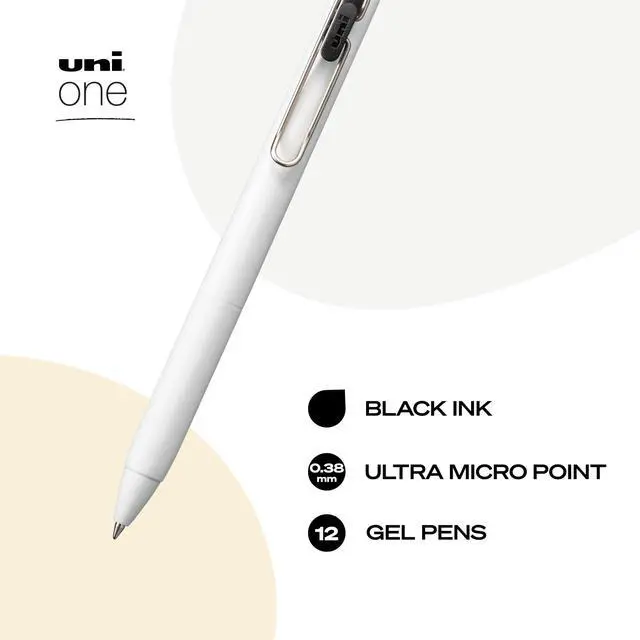 Alt view image 2 of 6 - Uniball Gel Pen; 0.38mm Ultra Micro Black Pens; Gel Ink Pens | Office Supplies Sold by Uniball are Pens; Ballpoint Pen; Colored-Pens;-Gel-Pens; Fine Point; Smooth Writing Pens,12 Count (Pack of 12)