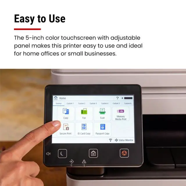 Alt view image 4 of 7 - imageCLASS MF462dw II - Monochrome Wireless Duplex Laser Printer with Print, Copy, Scan, Fax, Expandable Paper Capacity, 37 PPM