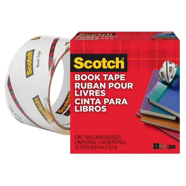 Alt view image 4 of 6 - Book Tape, 2 in x 540 in Rolls, 24-Pack | Excellent for Repairing, Reinforcing, Protecting, Covering, Model 845