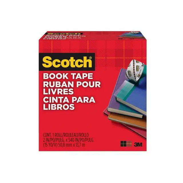 Alt view image 2 of 6 - Book Tape, 2 in x 540 in Rolls, 24-Pack | Excellent for Repairing, Reinforcing, Protecting, Covering, Model 845