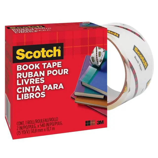 Alt view image 5 of 6 - Book Tape, 2 in x 540 in Rolls, 24-Pack | Excellent for Repairing, Reinforcing, Protecting, Covering, Model 845
