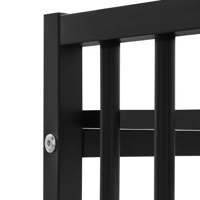 Alt view image 7 of 7 - Desk Hutch Bookshelf with Adjustable Height, Desktop Book Shelf with Metal Grid Tabletop Display Shelf Organizer with Large Capacity Black for Home Dormitory
