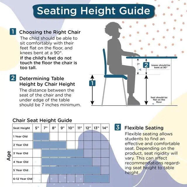 Alt view image 6 of 7 - Childrens Factory MyPosture 10" H Chair, 4 Pack, Black with Chrome Legs, AB8010BLC4, Kids Preschool, Daycare or Classroom Flexible Seating, Toddler Desk Chair