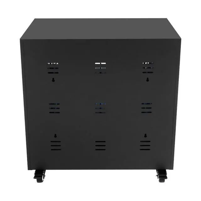 Alt view image 7 of 7 - 40 Device Mobile Phone Charging Cabinet for Cellphone, USB Cell Phone Mobile Charging Stations, MobileStorage Cart for Office and Classroom (Black)