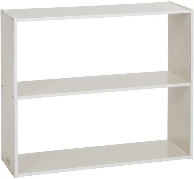 Main image of Streamline 2-Shelf Double-Sided Storage Cabinet, 30in, Double-Sided Display, White Wash