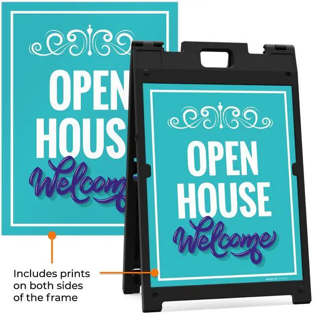 Alt view image 5 of 7 - Open House Sidewalk Sign Kit, | 24x36 Inches Replacement Panels 2-Pack Corrugated Plastic USA Made