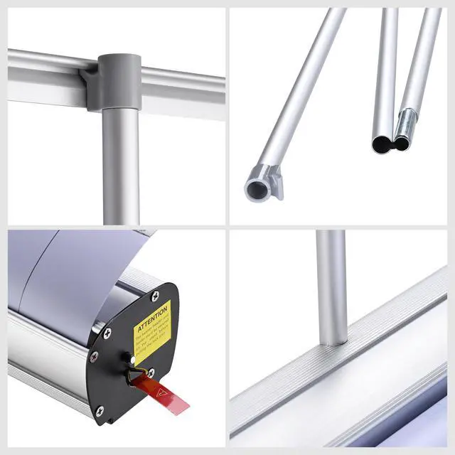 Alt view image 4 of 7 - 10 Pack 33" x 79" Retractable Roll Up Banner Stands | Aluminum Structure, Includes Carrying Bags, Bulk Trade Show Display Kit (10 Pack)