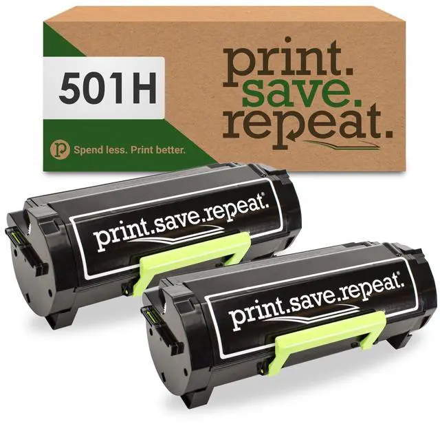 Main image of Lexmark 501H Toner Cartridges, 2-Pack | High Yield, MS310, MS312, MS315, MS410, MS415, MS510, MS610, 5,000 Pages