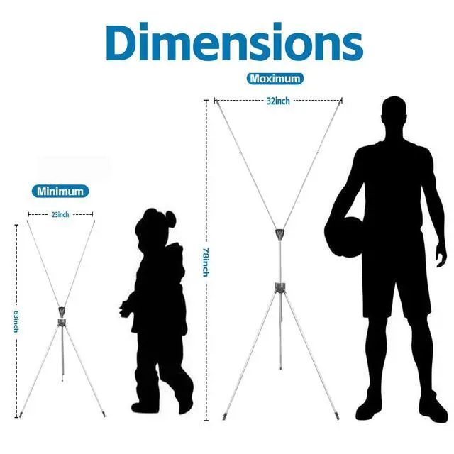 Alt view image 2 of 7 - X Banner Stand Adjustable Fit Banner 23 x 63 to 32 x 78 Inch(STAND ONLY), Portable Travel Bag,Bigger,MoreAdaptableAdvertising,Stores, Tradeshow,Restaurant,Event,Birthday& Party (8 Pack)