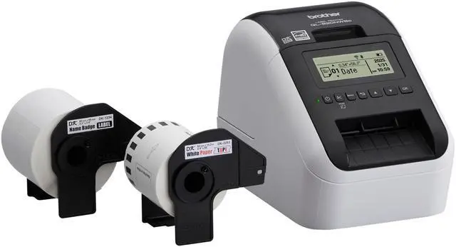 Main image of QL-820NWBC Ultra Flexible Label Printer with Multiple Connectivity Options (Bundle with 2 Rolls of Genuine DK Label Tapes)