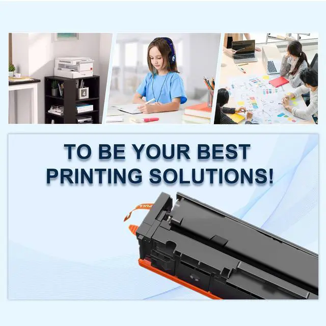 Alt view image 5 of 6 - 2 Pack Replacement for HP 206A Black Toner Cartridge W2110A for HP Color LaserJet Pro MFP M283cdw M283fdw M282nw M255dw,M255nw Toner Printer Ink (with Chip)
