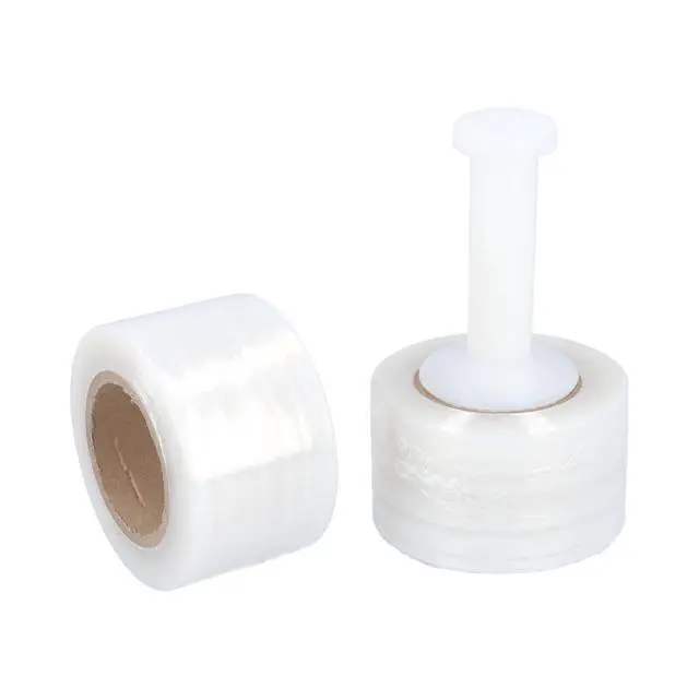 Alt view image 2 of 7 - PSBM 36 Rolls 3 Inch x 1000 Feet 50 Gauge Mini Stretch Film/Wrap with Plastic Handle, Industrial Strength Clear Shrink/Plastic Wrap for Moving, Packing, Shipping, Bundling & Storage