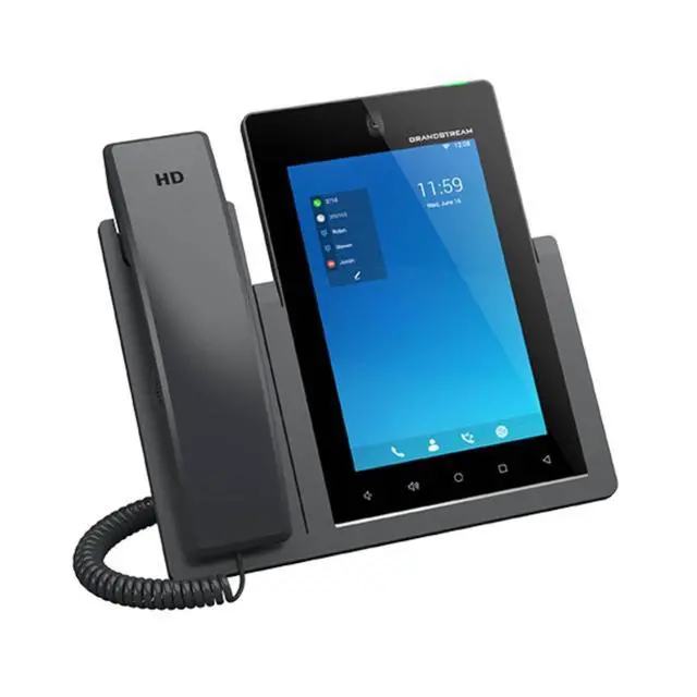 Alt view image 3 of 5 - GXV3470 IP Video Phone | 16 Lines, 16 SIP Accounts | 7-Inch Color Touch Screen | Wi-Fi 6 | Dual-Port Gigabit Ethernet with Integrated PoE