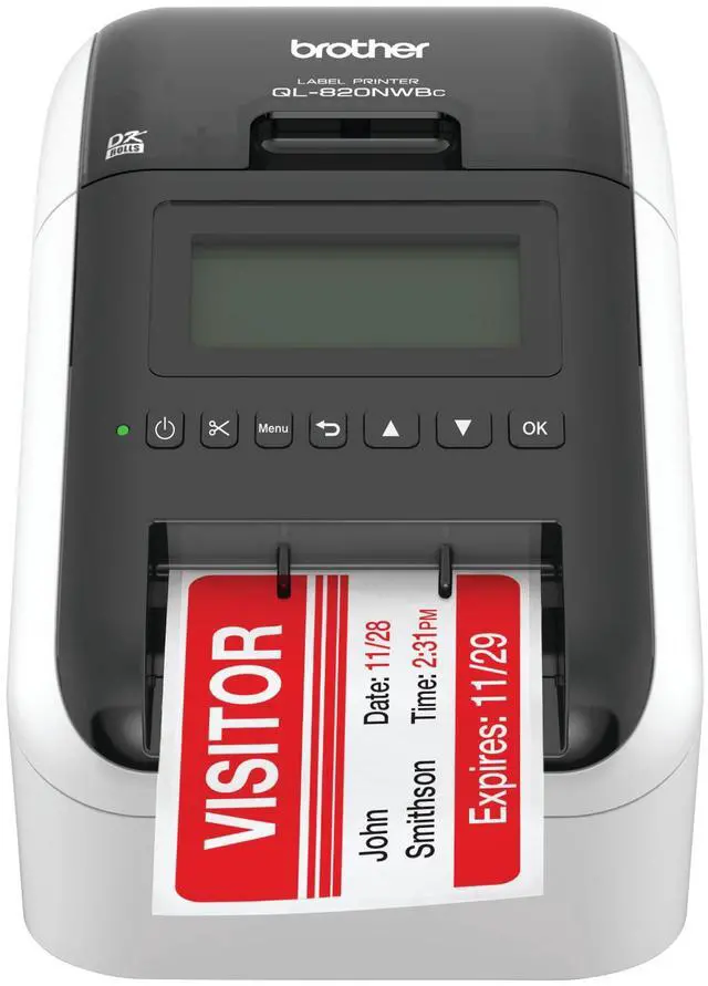 Main image of QL-820NWBC Ultra Flexible Label Printer with Multiple Connectivity Options, Black/White, 5.7" x 5" x 9.2"